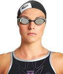 arena Air-Speed Racing Swim Goggles for Men and Women, Silver Mirror/Silver