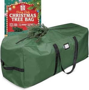 Holiday Cheer Christmas Tree Storage Bag – Heavy Duty Christmas Tree Bag Fits Up to 9ft Tall Artificial Christmas Tree, Waterproof with Durable Handles & Zipper – Xmas Tree Storage Bag (Green)