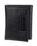 Dickies Men's Leather Trifold Wallet, Black Double Stitch, One Size, Leather Trifold Wallet