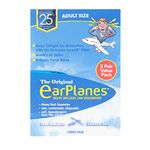 New Super Soft Adult EarPlanes® Ear Plugs Airplane Travel Ear Protection (3)