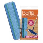 Bona Oxypowered Microfiber Deep Clean Pad | Wood, Stone, Tile, Marble, Granite, Vinyl & Laminate Floor Cleaning | Washable & Resusable Pad | Mop Head Cloth | Non Sticky & Scratch Proof | High Water Absorbant | Replacement Pad | Wet & Dry | easy & Daily Use