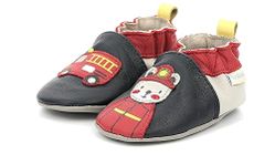 Robeez Baby Boys Fireman Plg Crib Shoe, Marine, 1.5 UK Child