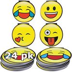 Emoji Note Pads, Emoji Cute Memo Pads, Emoji Party Favors, Emoji Birthday, Fun Stationary Pad, 24 Smile Notepads for Classroom Prizes, Prize Box, Goodie Bag Stuffers, Favors, Teacher Rewards