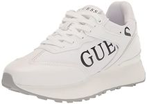 GUESS Women's Luchia Sneaker, White 145, 6.5 UK