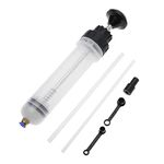 Oil Suction Syringe, Oil Extractor Oil Syringe, Fuel Suction Filler, Manual Suction Vacuum Fuel Car Transfer, Brake Fluid Extractor Coolant Tool (200cc, 7 Oz/0.21 Qt)