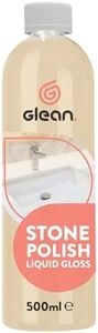 GLEAN Natural Stone Polish Liquid Gloss | 500ml | Stone Colour Restorer for Granite, Marble, Quartz & Ceramic | High Shine Worktop & Floor Polish | Indoor & Outdoor Use | Quartz Worktop Cleaner