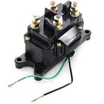 Tadqwg Universal Winch Relay, Winch Solenoid Contactor with Protecting caps for ATV UTV Boat 4x4 Vehicles, 12V 250A