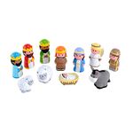 HappyLand Early Learning Centre Nativity Set – Imagination Playset with 7 Character Figures, Baby Jesus and 2 animal figures for Toddlers Ages 18 months to 5 years