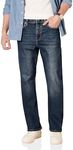 Amazon Essentials Men's Straight-Fit Stretch Jean, Dark Wash, 36W / 28L