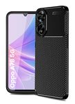 Golden Sand Oppo A78 5G Back Cover | Shockproof Slim Armor Rugged TPU Case for Oppo A78 5G Mobile Phone, Mystic Black