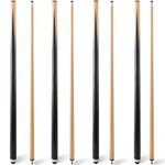 JEPNJPU Pool Cue Stick,Hardwood 36inch/42inch/48inch/57inch Billiard Cue Sticks Set of 2/4,Table Pool Stick for Beginners,Cue for Pool Table,Pool Sticks with 13mm Tip