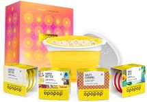 Opopop Microwave Popcorn - Variety 12-Pack Gourmet Popcorn Kit, Collapsible Silicone Popcorn Popper, Popcorn Maker, Gluten Free Snacks Variety Pack, BPA-Free and Dishwasher Safe