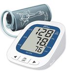 Standard BPCare Most Advance Fully Automatic Digital Bpcare Blood Pressure Monitor | Large Display | Adjustable Arm-Cuff | Ac Port | 3 Years Extended Warranty | - (Blue & Royal White)