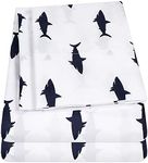 1500 Supreme Kids Bed Sheet Collection - Fun Colorful and Comfortable Boys and Girls Toddler Sheet Sets - Deep Pocket Wrinkle Free Soft and Cozy Bedding - Full, Sharks