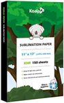 Koala Sublimation Paper 150 sheets 11x17 inches for Heat Transfer DIY Gift Compatible with Inkjet Sublimation Printer 105gsm