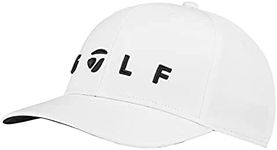 TaylorMade Men's Tm Golf Logo Cap, White, One Size UK