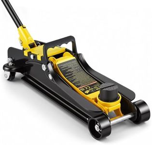 VEVOR 2.5 Ton Low Profile Heavy-Duty Steel Racing Floor Jack | with Single Piston Lift Pump, for Family Cars, Trucks, SUVS, etc, Lifting Range 3.35"-14.96", Conform to CE, UKCA, ASME