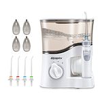 Aquapick Water Flosser Teeth Cleaner, Oral irrigator for Home, 20oz (600ml) Large Water Tank with Set of 4 Jet Tips (AQ-350) Grey