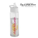 Personalised Water Bottle 740ml With Fruit Infuser Water Bottle Add ANY Name Perfect For Gym, Kids, School Any Occassion!!