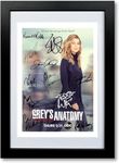 Grey's Anatomy Cast Signed Autograph A4 Poster Photo TV Show Series Season 16 Greys Framed Memorabilia Gift (POSTER ONLY)