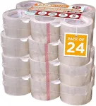 Tape King Clear Packing Tape 3 Inch Wide (Case of 24 Rolls) - 60 Yards Per Refill Roll, (2.7mil Thick) Strong Sealing Adhesive Industrial Depot Tapes for Moving, Packaging, Shipping, Office & Storage