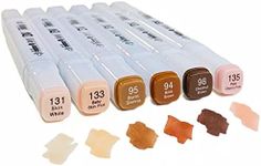 6 Colors Skin Tone Alcohol Markers,