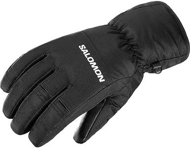 Salomon Force Gore-Tex Guantes Esqui snowboard de Hombre, Con Máximo Agarre y Puño Ajustable, Protege del Frío y de la Nieve, Impermeable, Ideal para esquí, Negro, Small
