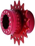 Cervus Bike Single Speed Fixie Cassette Conversion Kit Compatable 16T Colors (Red)