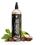 The Yoga Man Lab Organic Jojoba Oil Pure Cold Pressed Oil Helps in Hair Growth, Skin Moisturizing & Nail Care 200 ml