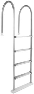 Blue Wave NE1145 Premium Stainless Steel In-Pool Ladder for Above Ground Pools, Silver