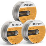 0.035 flux core welding wire, 3 Spools E71T-GS Low Splatter gasless Carbon Steel Mig Welding Wire Compatible With HF Fourney Harbor Welder(3 PACK)