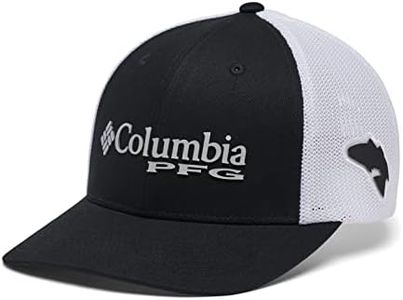 Columbia Men's PFG Mesh Ball Cap, Black, Small/Medium