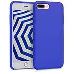 kwmobile Case Compatible with Apple iPhone 7 Plus/iPhone 8 Plus Case - TPU Silicone Phone Cover with Soft Finish - Baltic Blue