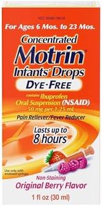 Motrin Infants' Oral Suspension Concentrated Liquid Medicine Drops with Ibuprofen, NSAID Infant Fever Reducer and Pain Reliever for Babies, Dye-Free, Alcohol-Free, Berry Flavor, 1 FL OZ