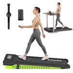 Eisenlink Walking Pad with Manual Incline Under Desk Treadmill 300LBS Weight Capacity Jogging and Walking for Home Office 3.0 MPH Black