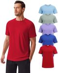 PINSPARK Mens Tshirts Multipack T Shirts for Man Moisture Wicking Shirts for Men 5 Pack Plain Tshirts Workout Athletic Shirts