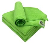 SOFTSPUN Microfiber High Loop Cleaning Cloths, 40x40 cms 4 pcs Towel Set 340 GSM (Green). Automotive Towels, Thick Lint & Streak-Free Multipurpose Cloths.…