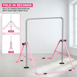 FBSPORT Adjustable Gymnastics Bar – Height Adjustable Training Bar