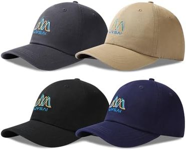 UVSAI 4 Pieces Unisex Cotton Soft Unstructured Baseball Cap Adjustable Low Profile Dad Hat for Men Women