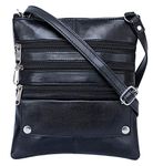 K London Small Sling Bag for Women & Girls | Cross Body Bag for Mobile Cell Phone Small Mobile | Pouch Bag for Ladies | Mini Shoulder Bags_(Black) (17004_blk)