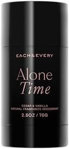 Each & Every All Natural Deodorant for Women & Men - Sensitive Skin, Plant-Based, Baking Soda & Aluminum-Free Deodorant - Clean Long Lasting 24 Hr Odor Control - Cedar & Vanilla Travel Size, 2.5oz