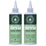 Natrisweet Liquid Stevia Drops, 8oz 2pck, Pure Stevia Liquid Sweetener from Stevia Extract, Plant-Based Sugar Substitute, Zero Calorie Keto Sweetner, Mix Liquid Sugar into Drinks and Treats, Non-GMO