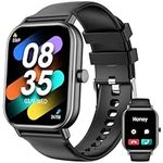 Smart Watch for Men Women with Bluetooth Call, 2024 Newest 1.85'' Fitness Tracker Watch with 100+ Sports Modes, Heart Rate Sleep Monitor Step Counter, Waterproof Smartwatch for Android Phones iOS