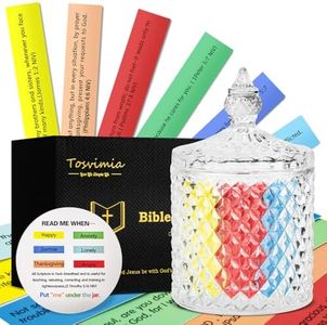 Bible Verse Jar (NIV), Read Me When Bible Verses Jar, Scripture Prayer Cards Hope Jar, Bible Study Supplies, Religious Graduation Gift, Church Christian Birthday Gifts for Women Men Mom Dad Friend