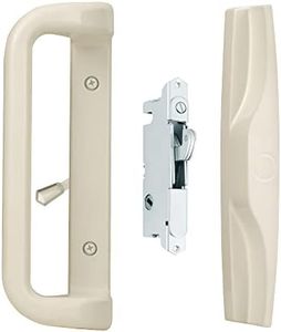 House Guard Beige Color Patio Door Handle Set with Mortise Lock,Suitable for replacement Sliding Patio Doors Lock 3-15/16”Screw Hole Spacing.Choices That Add a Unique To Your Patio Glass Sliding Door.