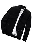 TAGAS Polyester Men's Standard Length Bomber Jacket (Mj-9015-Black-Large_Black