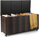 HAPPYGRILL Deck Box 96 Gallon PE Wi