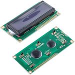 DIYmalls 1602 LCD Display Module 16x2 DC 5V White Character Blue Backlight AIP31066 Controller for Arduino (Pack of 2)