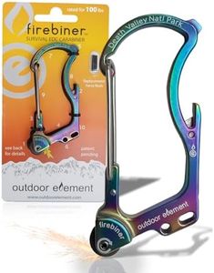 OUTDOOR ELEMENT |Bryce Canyon National Park Firebiner | Souvenir | Keychain Emergency Tool | Fire Starter | Carabiner | Bottle Opener | Multi Tool