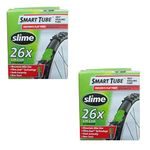 Slime Smart Tube Self Healing 26" x 1.75-2.125 Schrader Inner Tubes (Pack of 2)